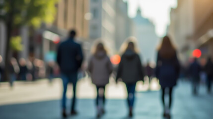 An abstract visual portrayal of big city street life