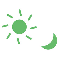 Day and Night Vector Icons