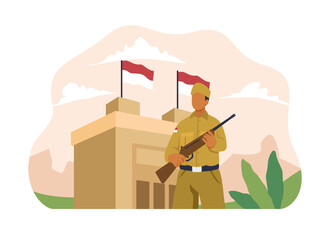 Heroes Day Illustration