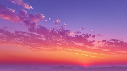 Vivid sunset cloudscape