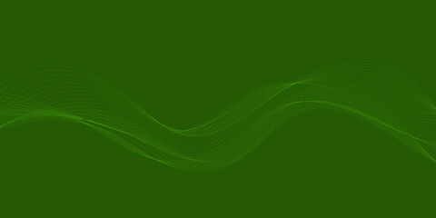 Abstract green wave background