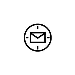 Envelope Icon with Target Symbol Representing Focused Email Delivery and Precision Messaging Concept