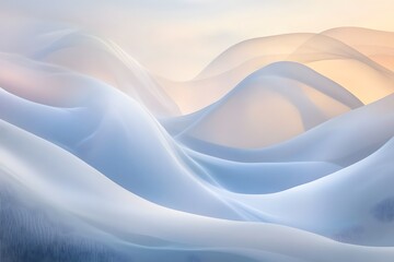 abstract waves of soft colors and flowing shapes create a minimal design with pastel tones and elegant texture in fluid motion