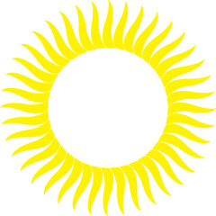 태양 상징 일러스트 Sun symbol illustration