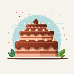 Chocolate Layer Cake Delight: A Sweet Treat for Celebrations and Special Occasions
