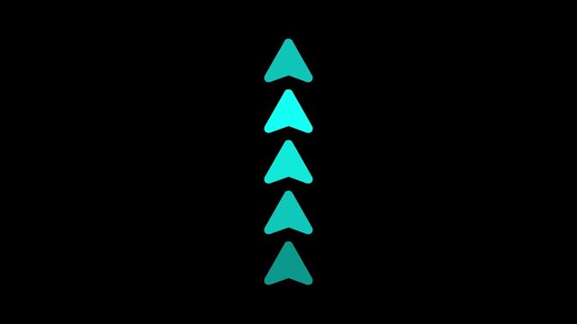 Up Arrow Graphic Loop &ndash; Flow and Progress Indicator Upward Movement Arrow &ndash; Animated UI Direction