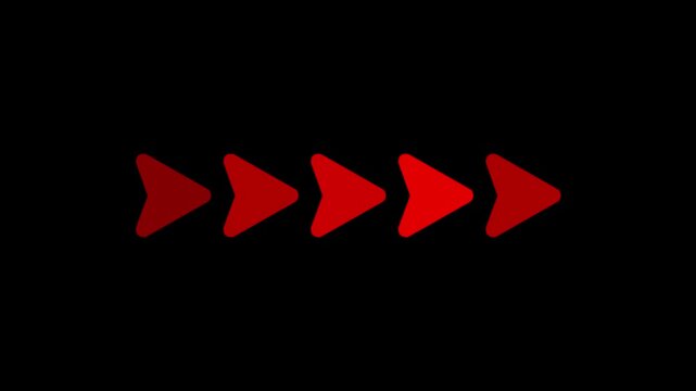 Animated Arrow Pointing Right &ndash; Flow and Movement Symbol