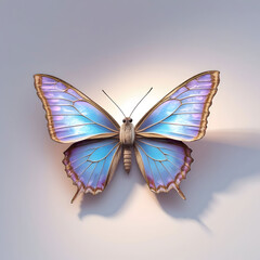 Obraz premium Butterfly realistic isolated