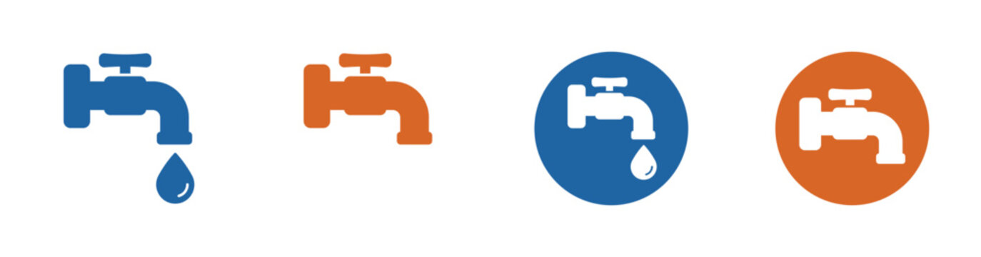 Water tap solid vector icon.