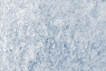 Textured crunchy white ice texture. Rime ice.