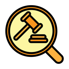 Trial Monitor Vector Filled Icon Design