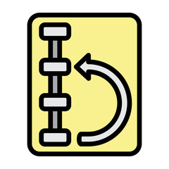 Follow Up Vector Filled Icon Design