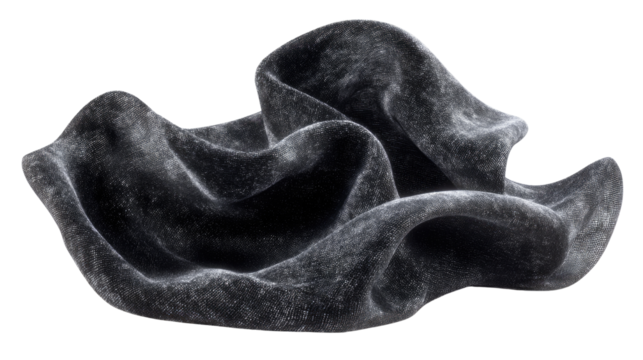 Abstract Stone Sculpture: A captivating abstract stone sculpture of undulating, flowing form, expertly rendered with a realistic texture to highlight the interplay of light and shadow.