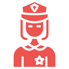 Lady Police Vector Icons
