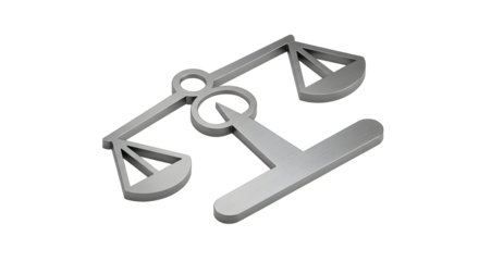 Justice Scales Law Legal Courtroom Symbol Balanced Decision Icon