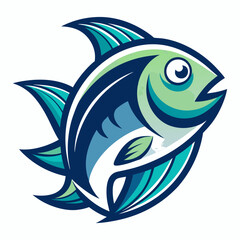 Obraz premium Bait Lure Fish Hook Fishing Angler logo design inspiration