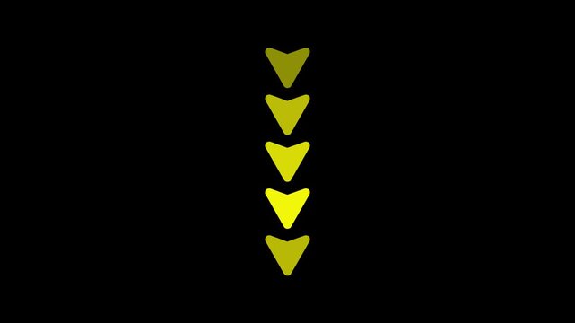 Down Arrow Animation &ndash; Alert and Download Symbol