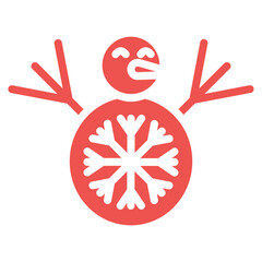 Fototapeta premium Snowman Vector Icons
