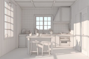 White Kitchen Interior
