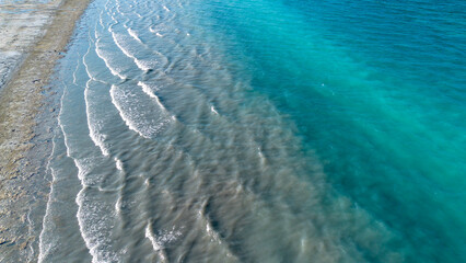 The tranquil beauty of Salda Lake - Turkey with its crystal clear turquoise waters and stunning...