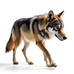 Obraz premium wolf wild animal isolated on white background