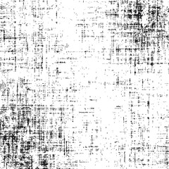 Distressed black and white grunge texture with abstract pattern. Vector illustration