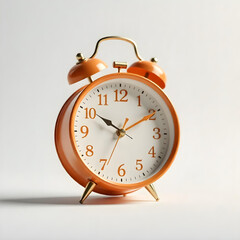 alarm clock isolated on white background