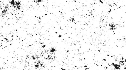 Black ink splatter creating abstract patterns. Vector illustration