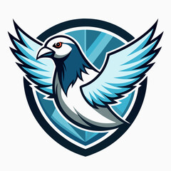 Obraz premium Vector illustration in simple hand drawn and linocut style - natural print, poster or logo design template - spring illustration - birds