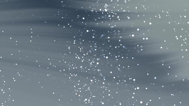 Oceanic Grey Tones Abstract light particles dance and shimmer against a flowing grey background creating a magical atmosphere.