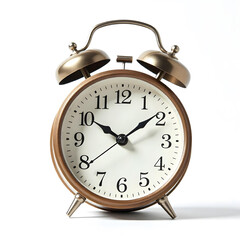 alarm clock isolated on white background