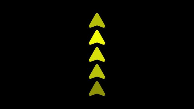 Up Arrow Graphic Loop &ndash; Flow and Progress Indicator Upward Movement Arrow &ndash; Animated UI Direction