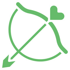 Cupids Bow Vector Icons