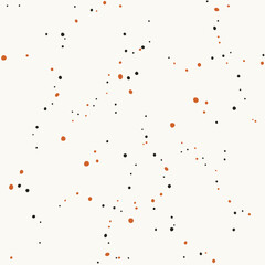 Autumn Cozy Elements Vector Background of Fall Vibes Colorful Dots Decorations