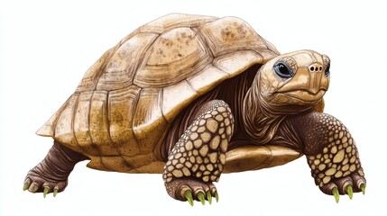 Detailed illustration of a tortoise.