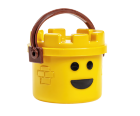 Fun and colorful building bucket for kids learning activities