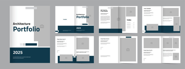 Modern portfolio architecture interior template, portfolio design architect 