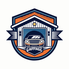 Vector logo of car parts, auto repair