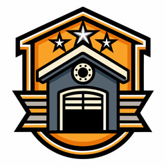 Vector logo of car parts, auto repair