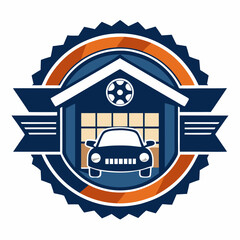 Vector logo of car parts, auto repair