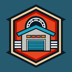 Vector logo of car parts, auto repair