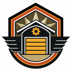 Vector logo of car parts, auto repair