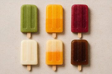 Farbenfrohes Eispop Raster, viele Sorten f&uuml;r ultimativen Sommerspa&szlig;.