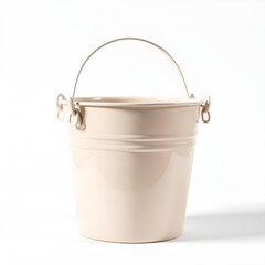 metal bucket isolated on white background