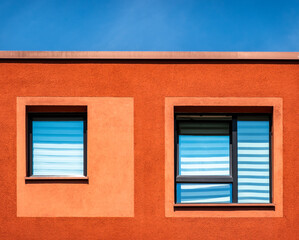 typical apartment house in austria