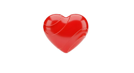 Obraz premium Red Heart Glossy Love Valentine's Day Heart Health Symbol Heartcare Romance Passion Affection Emotion Feelings Romantic Medical Wellness Healthcare Icon