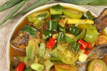 fish with vegetables