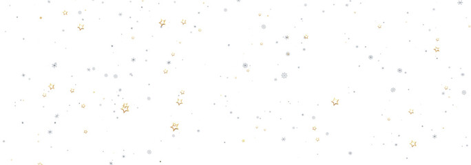 Festive background with gold and silver stars. Perfect for holidays, celebrations, and more.