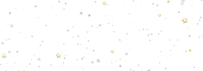 Beautiful background with gold and silver stars perfect for holidays and celebrations.
