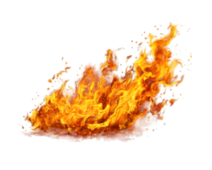 Detailed Fire and Embers Graphic